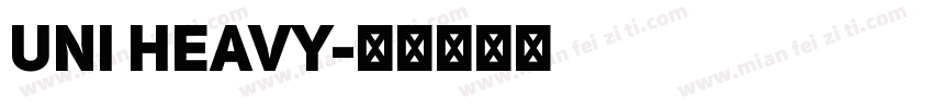 Uni heavy字体转换